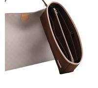 Doxo Purse Organizer Insert & Base Shaper, Felt Handbag & Tote Bag Fit LV Graceful MM More(Brown,SL)