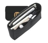 Doxo Purse Organizer Insert Compatible with GG Marmont Small Shoulder Bag, Custom Fit Inside Premium Bag Organizer Lightweight Purse Insert with Zipper, Handbag & Tote Shaper, Black/S