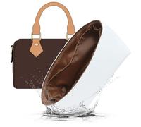 Doxo Upgraded Purse Organizer Insert Compatible with Speedy nano, GG Marmont Mini and More, Lightweight DupontPaper Bag Organizer Insert with Zip,8 Pockets(Brown,XS)