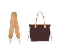 Doxo Vachetta Leather Wide Purse Straps Replacement Crossbody Compatible with Lv never full Graceful Speedy Tote HandBag, Cowhide Shoulder Bag Strap Handmade, 1.5W''/25.6L'',Beeswax