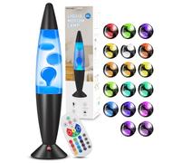 DoXtreme Liquid Motion Lamp 16'' with 17 Colour Changing Mood Lamp for Stress Relief Sensory Relaxing Mood Night Light for Valentine's Day Birthday Decor Bedroom Office Christmas Gifts (Black)