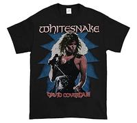 DOXUEZH 1987 Whitesnake Tour Vintage Shirt Whitesnake David Coverdale T-Shirt Black