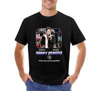 DOXUEZH 60 Years of 1963-2023 Donny Osmond Thank You for The Memories Signature Men T Shirt Anime Men T Shirt Anime Mens Workout Shirts Black