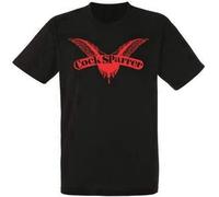 DOXUEZH Cock Sparrer Logo Men T-Shirt Rock Band Shirt Heavy Metal Tee Black L