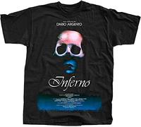 DOXUEZH Inferno Dario Argento Movie Poster 1980 T-Shirt Black