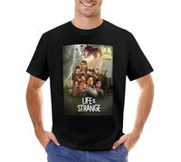 DOXUEZH Life is Strange Movie Poster T-Shirt Cute Tops t-Shirt Plain t Shirts Men Black