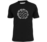 DOXUEZH Mens Crass Jesus Died for His Own Sins Not Mine T Shirt Punk Ignorant Black