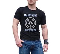 DOXUEZH Men's Onslaught The Force Black Cotton T ShirtTee