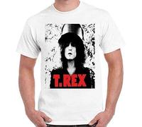 DOXUEZH T.Rex Marc Bolan Music Retro T Shirt White