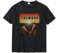 DOXUEZH Tremors Mover Poster Short Sleeve T-Shirt Tshirts Faddish Printed On Cotton Male Tops & Tees Normal Black