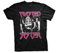 DOXUEZH Twisted Sister Band Profile Tee T-Shirt Mens Unisex Black