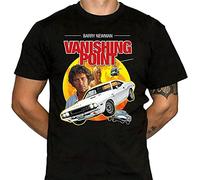 DOXUEZH Vanishing Point T-Shirt - Cult Car Movie - Muscle Cars - 100% Cotton Black