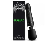 DOXY GO Vibrator Wand Massager for Women, A Cordless Compact Rechargeable Clitoral Stimulator Sex Wand with Powerful Deep Rumble Vibrations, Quiet Portable and Waterproof Womens Sex Toys (IPX7)