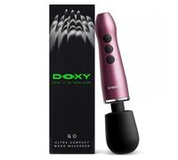 DOXY GO Vibrator Wand Massager for Women, A Cordless Compact Rechargeable Clitoral Stimulator Sex Wand with Powerful Deep Rumble Vibrations, Quiet Portable and Waterproof Womens Sex Toys (IPX7)