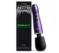 DOXY GO Vibrator Wand Massager for Women, A Cordless Compact Rechargeable Clitoral Stimulator Sex Wand with Powerful Deep Rumble Vibrations, Quiet Portable and Waterproof Womens Sex Toys (IPX7)