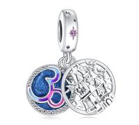 Doyafer 925 Sterling Silver 30th Anniversary Castle Charm Beaded Pendant For Women'S Bracelet, Holiday Birthday Gift For Family, Friends, Loved Ones
