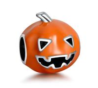 Doyafer 925 Sterling Silver Charms Ghost Face Pumpkin Charm for Women Bracelet Holiday Halloween Gifts Diy Charm Jewelry For Friends Family