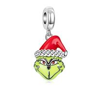 Doyafer 925 Sterling Silver Christmas Monster Pendant Charm For Women Bracelet, Holiday Birthday Gifts For Friends And Family, Diy Bracelet Charm Jewelry