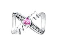 Doyafer Mom Charm 5A Zircon Pendant 925 Sterling Silver Charms Compatible with Women's Bracelets Necklaces Mother's Jewelry Gift