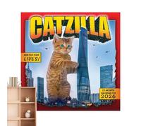 doyandader 2026 Wall Cat Calendar, 12 Month Cat Calendar for Wall 2026, Aesthetic Home Decorations for Christmas Birthday Family School Bedroom Planning Organization Holiday Friends