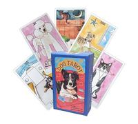 doyandader Beginner Tarot Card Decks, Classical Dog-Theme Group Activity Toy, Tarot Cards Family Divination Game, for Men Women Boys Girls Youth Teens Wife Husband Son