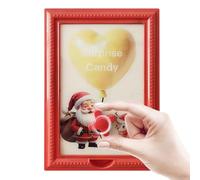doyandader Candy Dispenser Frame Santa Claus, Sweet Dispenser Picture Frame, Christmas Santa Claus Home Decor,Snack Treat, Cute Home Decor For Candies Nuts Dog Holiday Presents