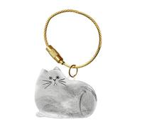 doyandader Cat Hair Key Chain, Pendant with Cat Hair Storage Box, Cat Shaped Souvenir Bottle Box for Cat Lovers, Pet Loss, Siehe Beschreibung, PP, See description