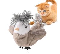 doyandader Cat Toy with Twittering Bird | Realistic Indoor Plush Toy for Kitten - Motion Activated Accessory for Cat Play for Birthday Christmas Home