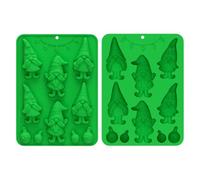 doyandader Christmas Candy Molds,Gnome Design Christmas Candy Silicone Molds - Easy Release Craft Making Tool for Jelly Soap Pudding Gummy Cupcake Topper Clay
