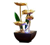 doyandader Desktop Water Fountain - Zen Relaxation Soothing Led Light - with Soothing Sounds Indoor Table Water Fountain,for Office Living Room Hotel Bedroom Centerpiece Aquarium