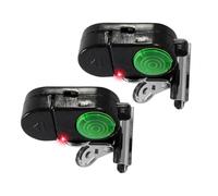 doyandader Fish Bite Alarm Bite Alarm with Sound and LED Signal, Pack of 2 Intelligent Adjustable Accessories for Fishing in Freshwater and Saltwater during the Day and