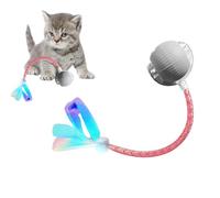 doyandader Indoor Cat Toys, Smart Rolling Cat Ball, Rechargeable Agile Motion Kitten Toy to Keep Busy for Indoor Bedroom Balcony Home Garage Farmhouse