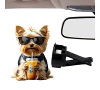 doyandader Scented Suction Cups for Vehicles, Acrylic Perfume Diffuser Design - Dog Fragrance Decoration for Car, Home, Travel, Daily Night Summer