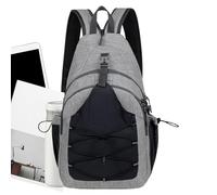 doyandader Shoulder Bag Chest Bag Small Travel Backpack Women Shoulder Bag Versatile for Sports Running Hiking Camping Party, grey, Se référer à la description