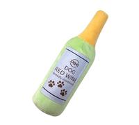 doyandader Squeaky Dog Toys | Wine Bottle Shape Interactive Game | Squeaky Lying Dog Toy | for Puppy Education Anti-Boredom Chewing Indoor Outdoor Crate