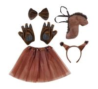 doyandader Squirrel Costume Kids - Halloween Party Supplies with Headband - Cute Kids Cosplay Role Play Dress - for Christmas Easter Theater School Plays Birthday Children Cosplayers Holiday