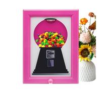 doyandader Sweet Dispenser Picture Frame, Wall Mounted Sweet Dispenser, Cute Hanging Candy Frame, Kid Friendly Bubblegum Vending Toy for Candies Nuts Dog Cat Treats Holiday Presents