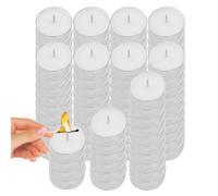 doyandader Tea Lights Candles | 100 3 to 4-Hour Burn Time Candles | Warm White Night Lamp for Home, Travel, Crafts, and Any Other Special Occasions