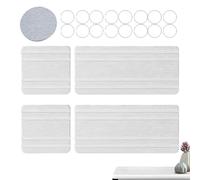 doyandader Water-absorbing stone tray, moisture-absorbing tray for sink and sink, 4 pieces, highly absorbent tap mats, modern soap dispenser, decorative bathroom accessories