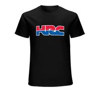 DOYEFZQC HRC Logo Tshirt Cotton Tshirt Men Summer Fashion T-Shirt Summer Brand Teeshirt Male Top Tees Black L