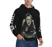 DOYEFZQC Jinjer-merch Mens hoodies 3D printed Casual band punk Hooded Fleece Sweatshirt Overhead Pullover Breathable Running Hoodie with Practical Pocket for men gift,4X-Large