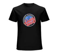 DOYEFZQC Manfred Mann’S Earth Band Logo T Shirt 10Cc The Alan Parsons Project Saga Black L