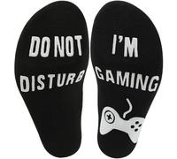 doyeozoowen Do Not Disturb I'm Gaming/Playing Funny Cotton Socks Gamer Socks Funny Ankle Socks Great Gift For Gamer Lover