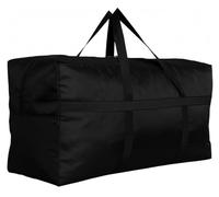 DoYiKe Extra Large Storage Duffle Bag with Zippers and Handles, Big Foldable Duffle Bag for Travel, Black, X-Small - 23.6"(L) X 11.8"(W) X 13.4"(H)