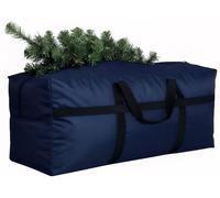 DoYiKe Extra Large Storage Duffle Bag with Zippers and Handles, Big Foldable Duffle Bag for Travel, Blue, X-Small - 23.6"(L) X 11.8"(W) X 13.4"(H)