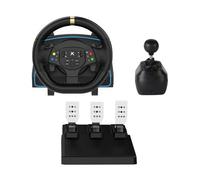 DOYO Gaming Steering Wheel with Hall Pedals and H Shifter for PC, PS3