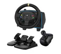 DOYO Gaming Steering Wheel with Pedals and Shifter - 1080° PC Racing Wheel, Vibration Feedback, Paddle Shifters, Steering Wheel for PC, Xbox One, PS4, Xbox 360, Xbox Series X/S, PS3, Switch