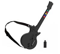DOYO Guitar Hero Controller PC, Wireless PS3/PC Guitar Hero Guitar with Dongle for Clone Hero, Guitar Hero 3/4/5 Rock Band 1/2 Games, Black
