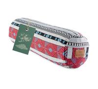 #DoYourYoga Round Yogabolster Krishna with Organic Spelt Husks - Meditation, Yin Yoga & Pilates Cushion - Washable 100% Cotton Cover - 68 x 22 cm/Style 16