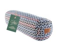 #DoYourYoga Round Yogabolster Krishna with Organic Spelt Husks - Meditation, Yin Yoga & Pilates Cushion - Washable 100% Cotton Cover - 68 x 22 cm/Style 17